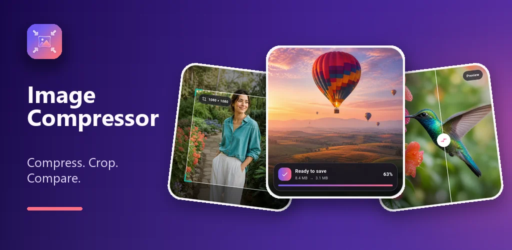 Image Compressor & Resizer — feature graphic